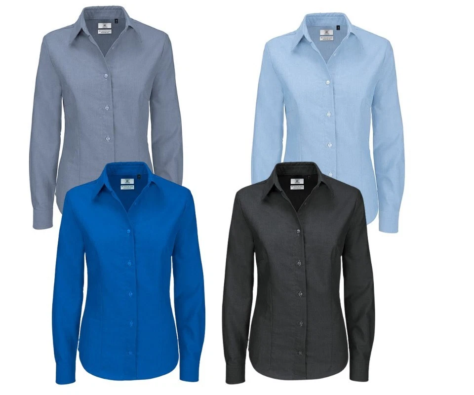 Damen Hemd Shirt Business Langarm Langarhemd Freizeithemd Freizeit Übergröße - Bild 1 von 1