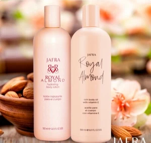 Set Jafra Royal Aceite Corporal de Almendras / Loción Corporal Hidratante 16.9oz/500ml - Imagen 1 de 2