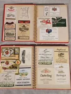 Colección de dos álbumes vintage de 1980 más de 100 vinos vino vino 🙂 etiquetas - Imagen 1 de 12