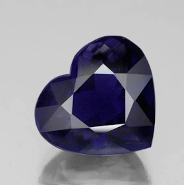 Natural Genuine Iolite AAA Heart Faceted Loose Gemstones (3x3mm - 6x6mm) - Image 1 of 1