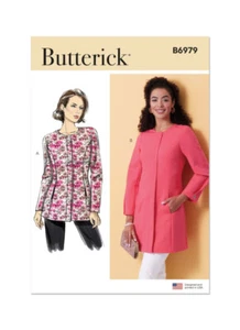 Butterick Nähmuster B6979 Misses' Passform, gefütterte Jacken mit Prinzessinnennähten - Bild 1 von 6