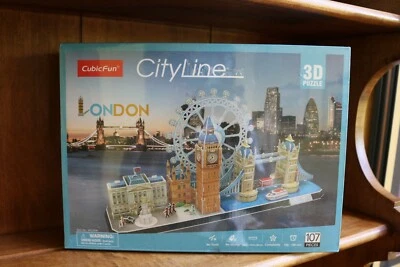 CUBIC FUN CITY LINE 3D PUZZLE -LONDON- NEW IN BOX  - Image 1 of 4
