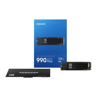 Samsung 990 EVO Plus 1TB NVMe SSD - M.2 2280 PCIe 5.0 x2 - 7150MB/s - V-NAND TLC - Image 1 of 4