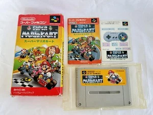 SUPER MARIO CART Nintendo Super Famicom Game Cart w/Manual, Box set-g0824- - Picture 1 of 20