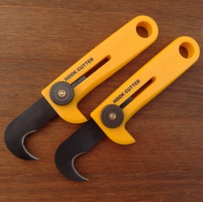 OLFA 2 x Franz. Militär Notfallmesser Cuttermesser Hook Cutter- gelb Notfallmesser