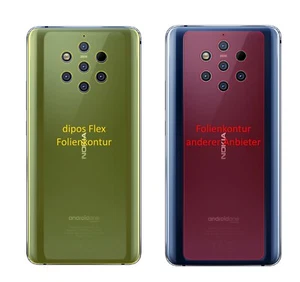 2x Screen Protector Nokia 9 PureView back Protective Film covers 100% dipos Flex - Picture 1 of 4