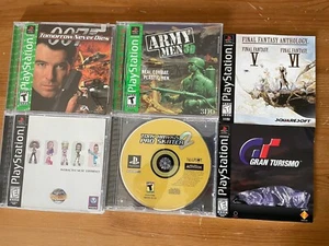 4 Games PlayStation 1 PS1 007 Tomorrow Never Dies, Army Men, Pro Skater, Spice + - Picture 1 of 21