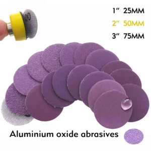 Discos de lija húmedos y secos de 1" - 3" pulgadas 60 - 10000 almohadillas de papel de lija de gancho y bucle de grano - Imagen 1 de 24