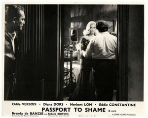 Passport to Shame Original Lobby Card Eddie Constantine Diana Dors Sexy Negligee