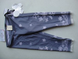 ANGELA FROST NWT Girls Flutter by Leggings Gray Butterfly Pants Bling Size 4 - Picture 1 of 1