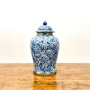Magnifique Vase ou Pot à Gingembre Royal Benjarong – Bleu et Doré - Foto 1 di 14