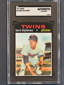 1971 Topps #26 Bert Blyleven Rookie (RC) ⚾️ HOF SGC Auth 🔥Great for TTM Auto!🔥 - Picture 1 of 2