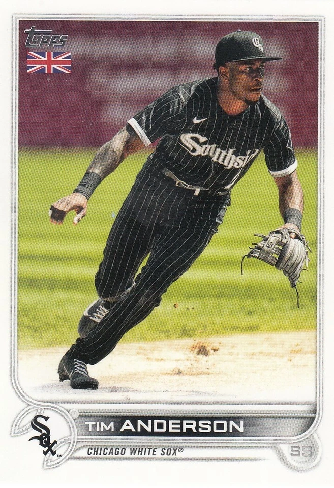 TIM ANDERSON TOPPS UK UNITED KINGDOM BASE CHICAGO WHITE SOX #157 2022 22 - Image 1 of 1