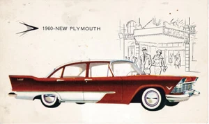 1957 Plymouth Savoy 4-Door Sedan, Detroit Area Dealership Advertising Postcard - Picture 1 of 2