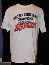 ECHL LAS VEGAS WRANGLERS 2012 WESTERN CONFERENCE CHAMPIONS T-SHIRT LG