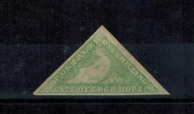 Cape of Good Hope 1863-64 SG 21a 1S Pale Emerald Green MOG Full Margins CV L1400 - Image 1 of 2