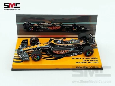 Mclaren F1 MCL36 #28 Oscar Piastri Abu Dhabi 2022 Test Livery 1:43 MINICHAMPS - Image 1 of 4