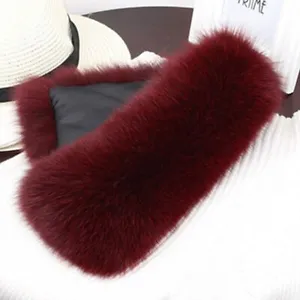 Women Real Fox Fur Collar Winter Neck Warm Natural Fox Fur Scarf Luxury Scarves - Picture 1 of 50