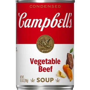 Campbell's Condensed Vegetable Beef Soup 10.5 Ounce Can - Picture 1 of 7