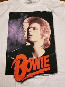 David Bowie Shirt Size M 2010 New Bay Island Tag Rolling Stones Pink Floyd - Picture 1 of 3