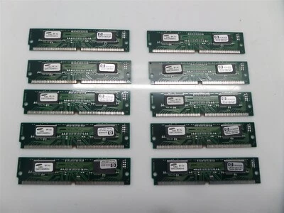 Lot of 10- HP D3649A 16MB EDO DRAM 72-Pin SIMM Desktop Memory Module - Image 1 of 4