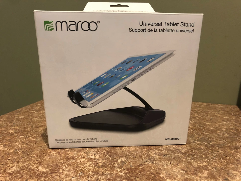 NEW Maroo MR-MS4001 Universal Tablet Stand Portable Adjustable Black - Image 1 of 3