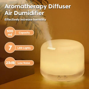 Cool Mist Humidifiers for Bedroom - 500ML Water Tank, Baby, Office, Quiet - Picture 1 of 10