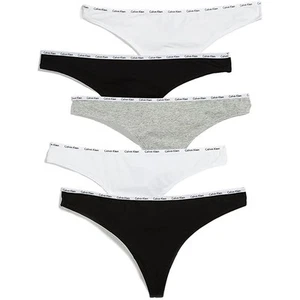 Calvin Klein Underwear Women's Signature Thong 5 Pack - Picture 1 of 1