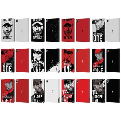 LIVERPOOL FC LFC JURGEN KLOPP ILLUSTRATIONS PU LEATHER BOOK CASE FOR APPLE iPAD - Image 1 of 4