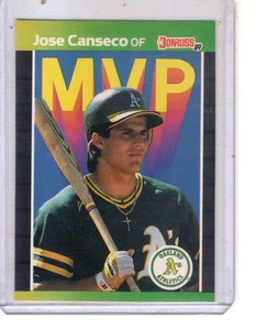 Jose Canseco 1989 Donruss MVP #BC-5 MLB Baseballkarte Oakland Athletics - Bild 1 von 2