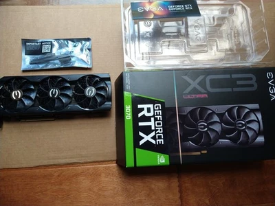 EVGA XC3 Ultra GeForce RTX 3070 8GB RAM - Graphics Card - Excellent Condition - Image 1 of 4