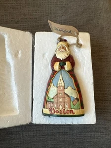 2012 Boston Santa von Jim Shore Heartwood Creek hängendes Ornament 4027746 neu! - Bild 1 von 3