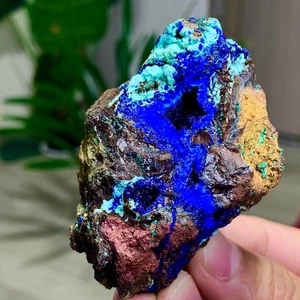 167G MEJORES especímenes de minerales de cristal de azurita/malaquita natural - Imagen 1 de 17