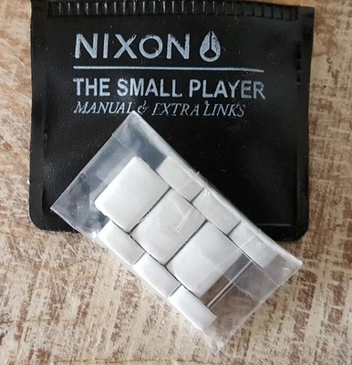 Reloj de repuesto NIXON The Small Player eslabones todo blanco cerámica NUEVO PAQUETE SELLADO Foto 1 de 3