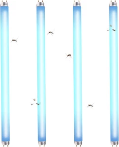 4 Pcs 15W 18 Inch Replacement UV Bulb F15T8/BL UVA 365nm Fluorescent Light Bulbs - Picture 1 of 12