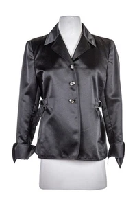 Ellen Tracy Women Coats & Jackets Jackets 6 Black Polyester - Picture 1 of 2