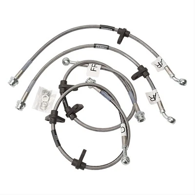 Russell 684850 Brake Lines Street Legal Braided Stainless Fits Acura Integra Kit - Image 1 of 3