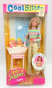 Barbie Cool Sitter Teen Skipper with Twin Baby Dolls 1998 Mattel NRFB - Picture 1 of 4