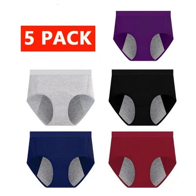 Period Pants Sanitary Leak Proof Underwear Briefs Menstrual High Waist Girls - Image 1 of 4