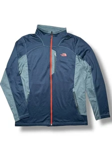 The North Face Track Top Jacke blau grau Gr. L Full Zip Activewear Freizeit warm - Bild 1 von 12