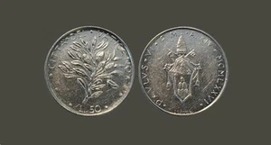 Vatican City - 50 Lire 1976 - Pope Paul VI - Picture 1 of 3