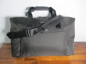 Tumi Black FTX Nylon-Leather Accents Carry on Framed Black Travel Duffle, NWT - Picture 1 of 16