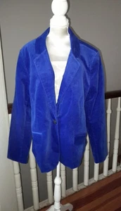 Neu mit Etikett (UVP 99,50 $) Charter Club Petite Damengröße 14P modern blau gefüttert Single - Bild 1 von 17