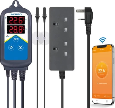 Inkbird ITC-306A-WiFi Aquarium Temperature Controller Aquarium Thermostats Fish - Image 1 of 4