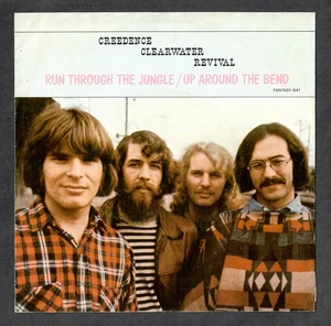 Creedence Clearwater 1970 Fantasy 45rpm "Run Through The Jungle" cLEAn HoLlYwOoD - Picture 1 of 8