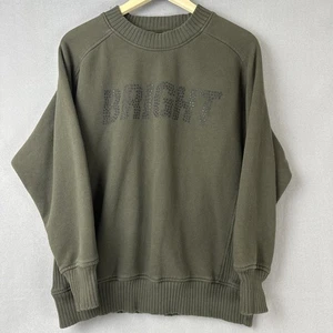 Aerie Down to Earth Bright Graphic Oversized Pullover Sweatshirt Grün XS - Bild 1 von 8