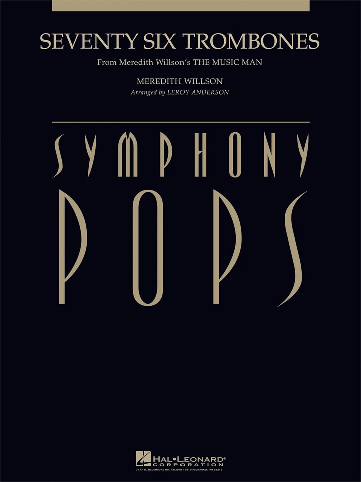 Seventy Six Trombones Symphony Pops Full Orchestra Score Parts Meredith Willson - Image 1 of 1