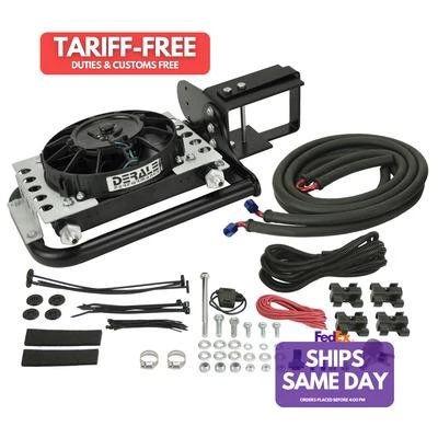 Derale DER20561 Aluminum Fluid Cooler and Fan fits Jeep Wrangler TJ 1987-2006  - Imagem 1 de 4