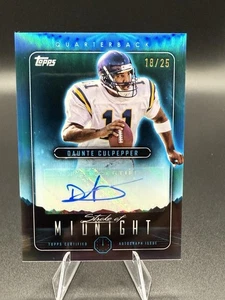 2024 Topps Midnight Daunte Culpepper Stroke of Midnight Auto #18/25 Vikings - Bild 1 von 2