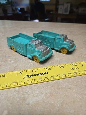 Два резиновых зеленых грузовых автомобиля Auburn 4 дюйма с хорошими колесами на роликах - Изображение 1 из 4